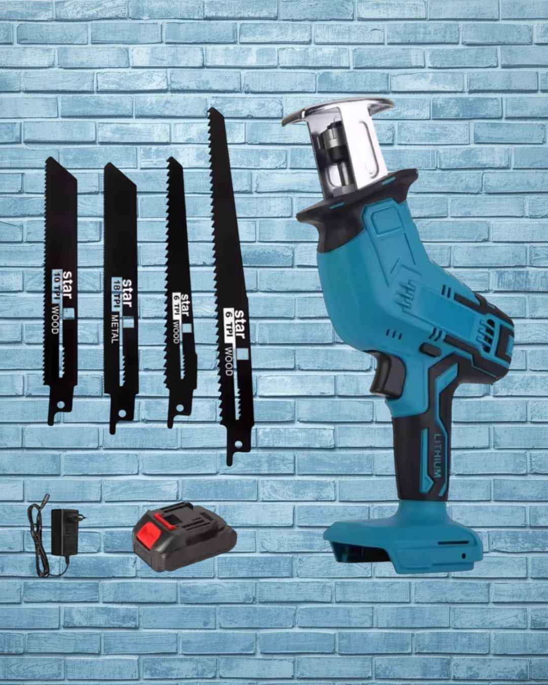 Sierra Sable Inalámbrica 18V 3000RPM - Compatible Batería Makita