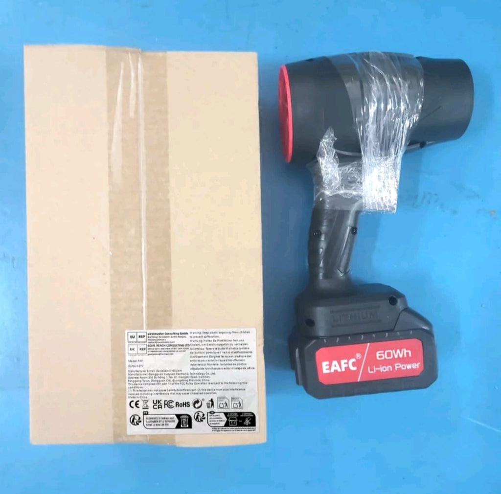 Soplador Inalámbrico 21V 350W - Pistola de Aire Comprimido Potente 60m/s