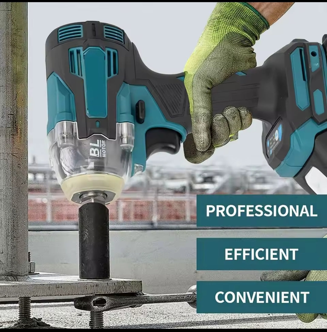 Llave Impacto Inalámbrica 520N.m 18V - Motor Brushless Compatible Makita