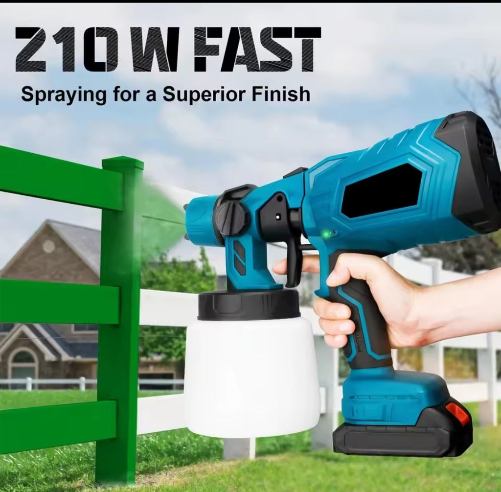 Pistola Pintura Inalámbrica 18V 200W - Compatible Batería Makita 1000ml