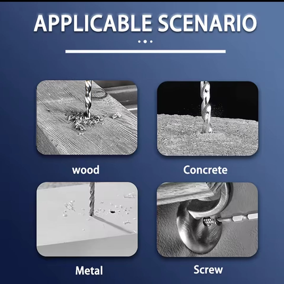 Taladro Inalámbrico 18V 45N.m + Kit 23 Piezas - 2 Baterías Litio Incluidas