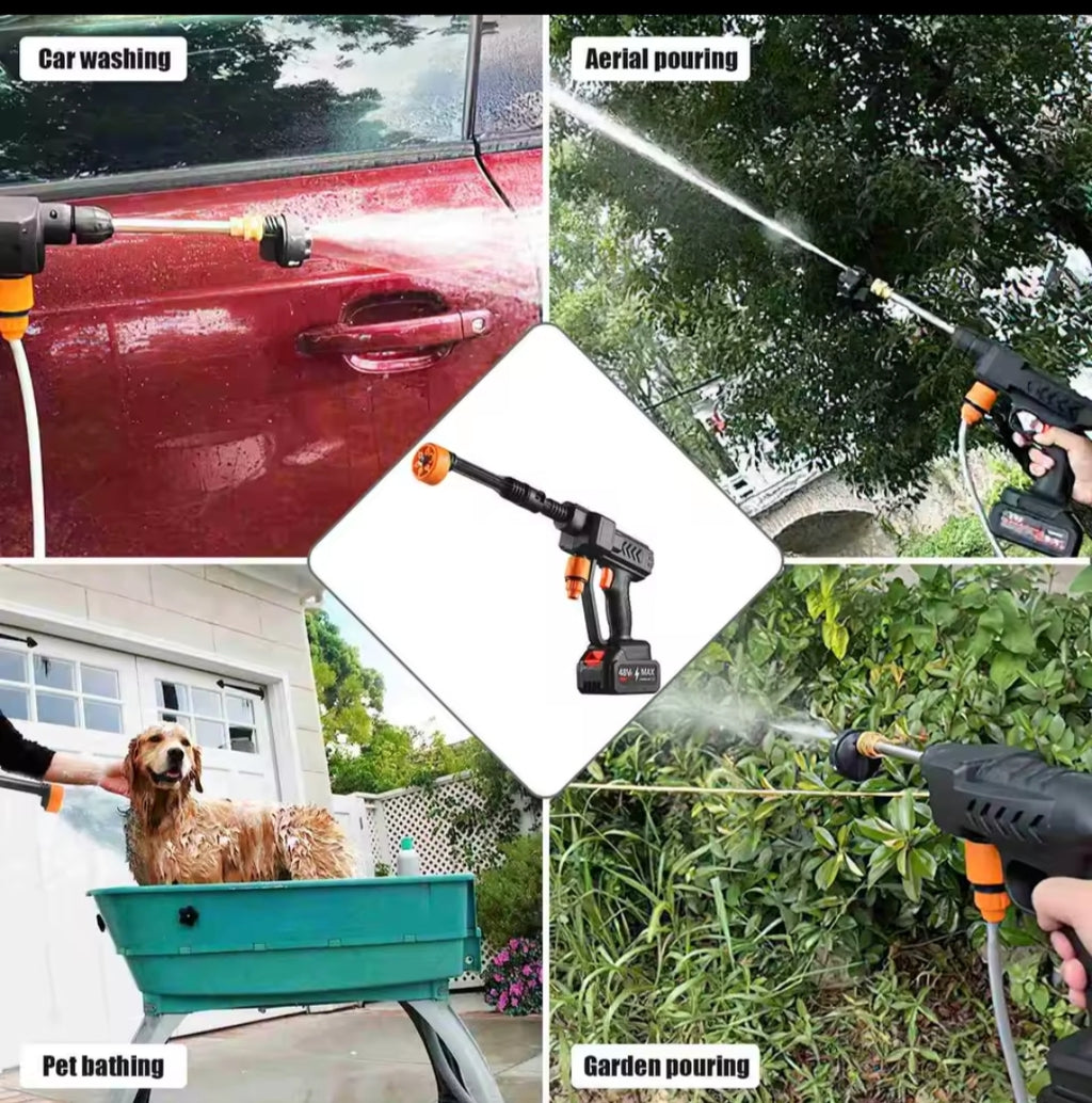 Hidro limpiadora Inalámbrica 21V 200W - Pistola de Presión 50 BAR Portátil