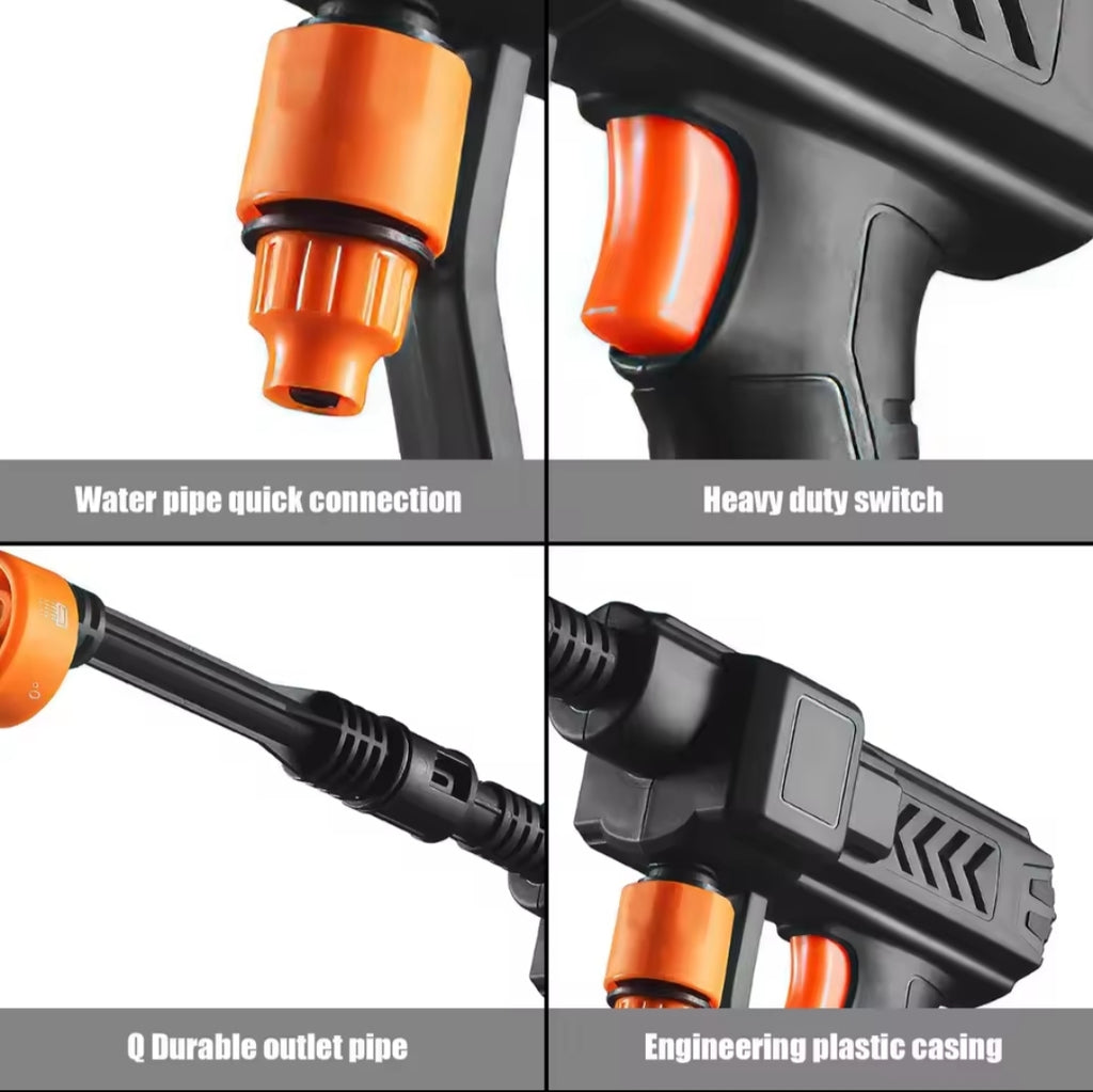 Hidro limpiadora Inalámbrica 21V 200W - Pistola de Presión 50 BAR Portátil