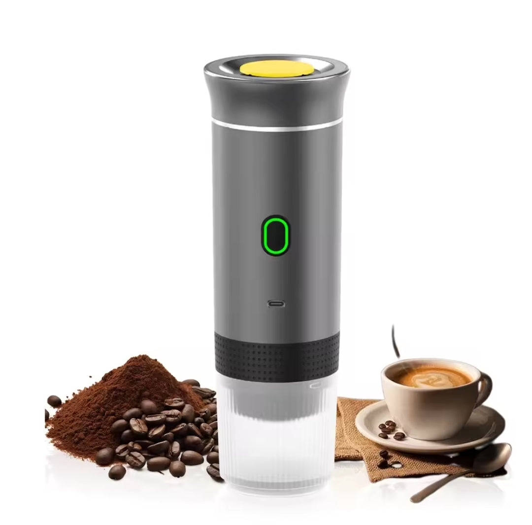 Cafetera Portátil Eléctrica 3 en 1 - Cápsulas y Café Molido Batería USB