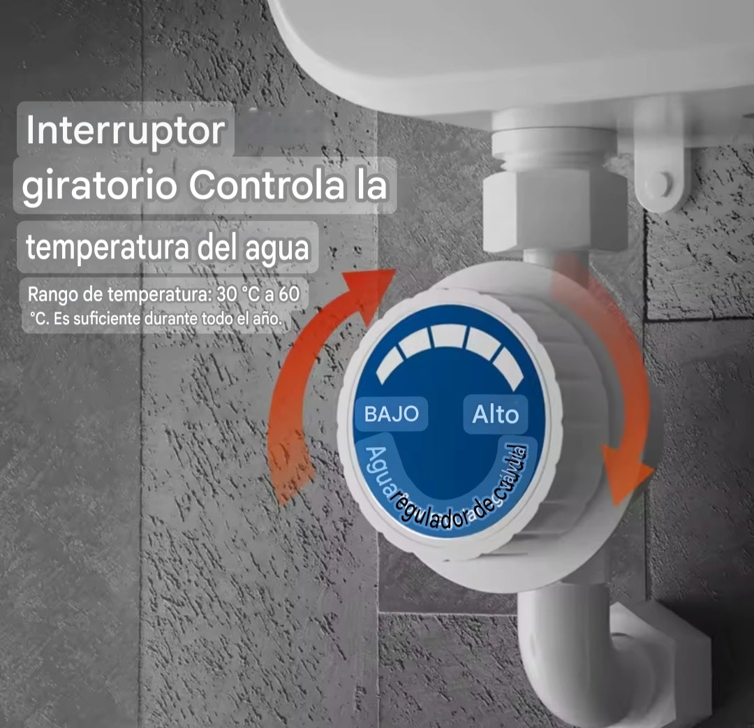 Calentador de Agua Instantáneo 3500W 220V - Termo Eléctrico Digital para Ducha