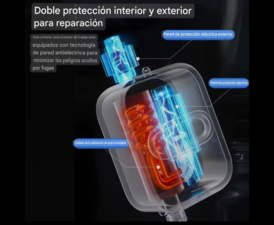 Calentador de Agua Instantáneo 3500W 220V - Termo Eléctrico Digital para Ducha