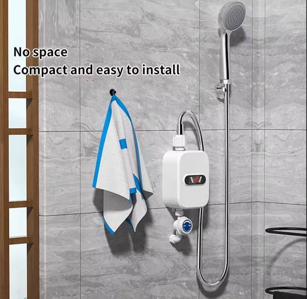 Calentador de Agua Instantáneo 3500W 220V - Termo Eléctrico Digital para Ducha