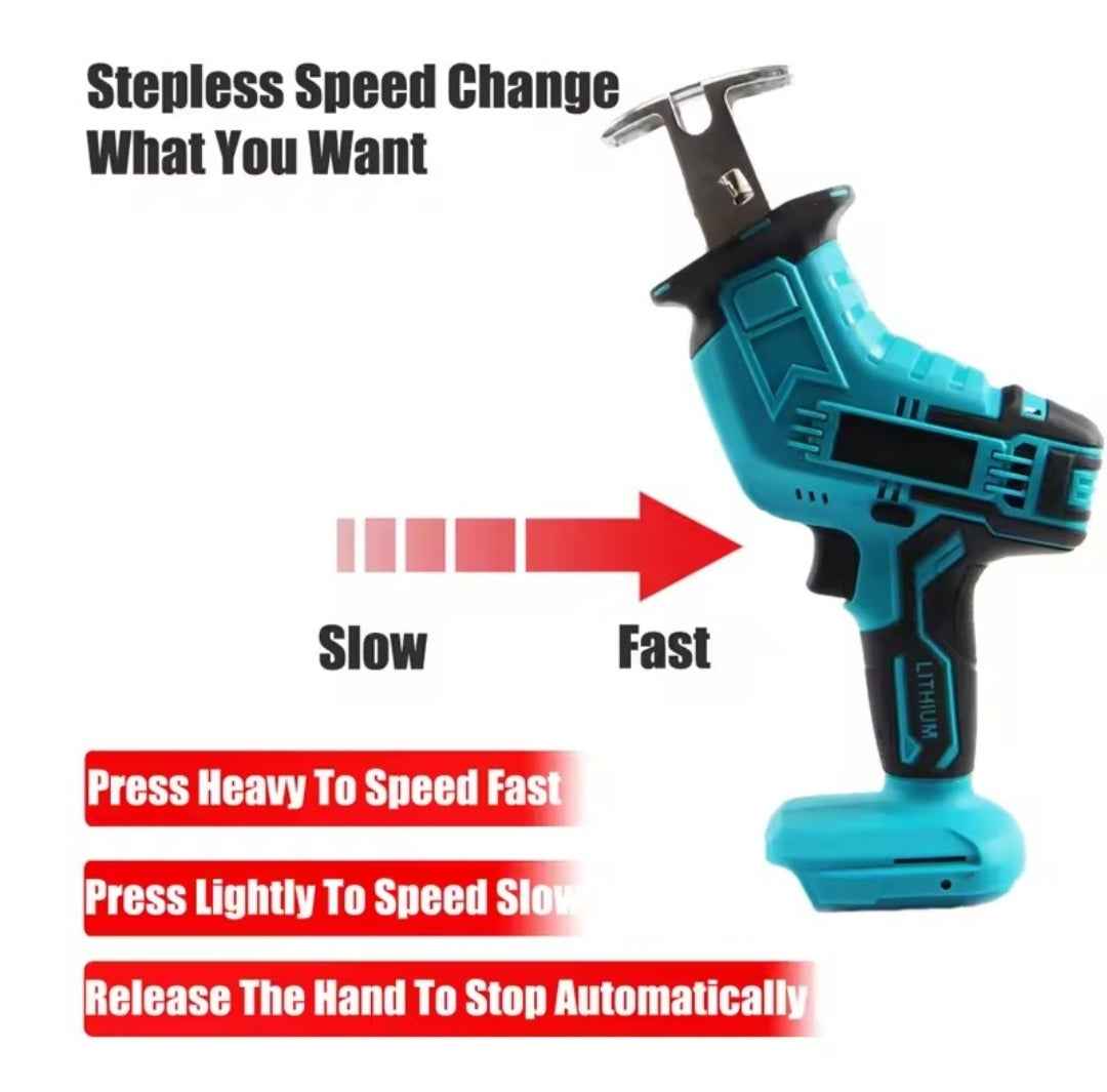 Sierra Sable Inalámbrica 18V 3000RPM - Compatible Batería Makita
