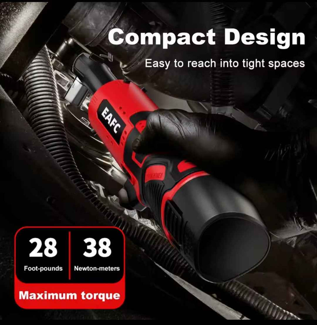 Llave Trinquete Eléctrica 3/8" 45N.m - Batería Litio 12V + LED