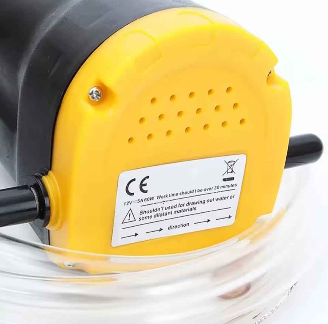 Bomba Extractora Aceite 12V 60W - Cambio Aceite Motor Coche y Moto