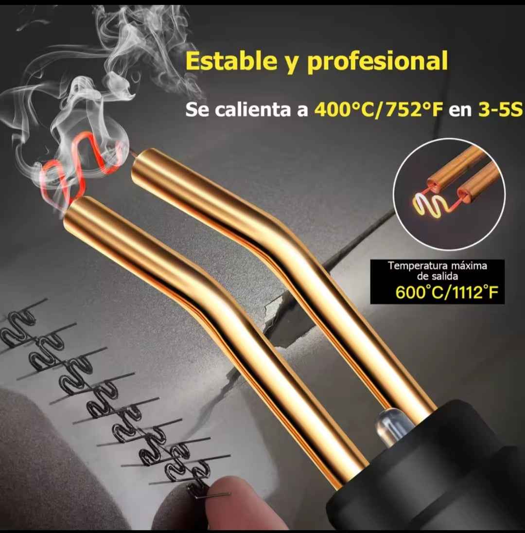 Pistola Soldadura Plástico 70W - Kit Reparación Parachoques + 400 Grapas