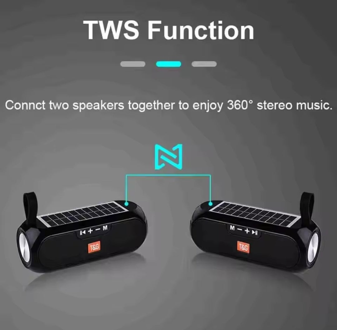 Altavoz Bluetooth Solar 10W TG-182 - Radio FM Resistente al Agua IP65