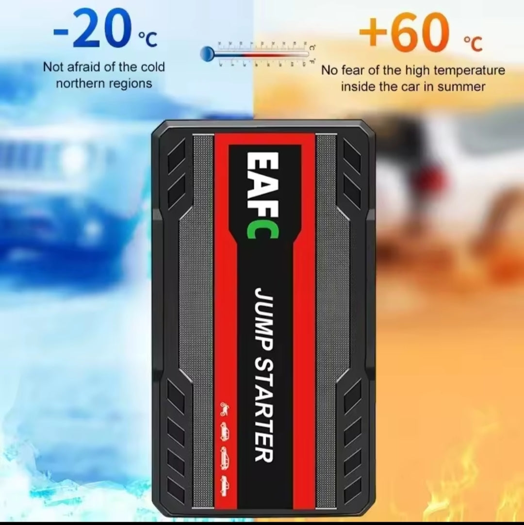 Arrancador Batería Portátil 600A 12V - Powerbank Emergencia Coche