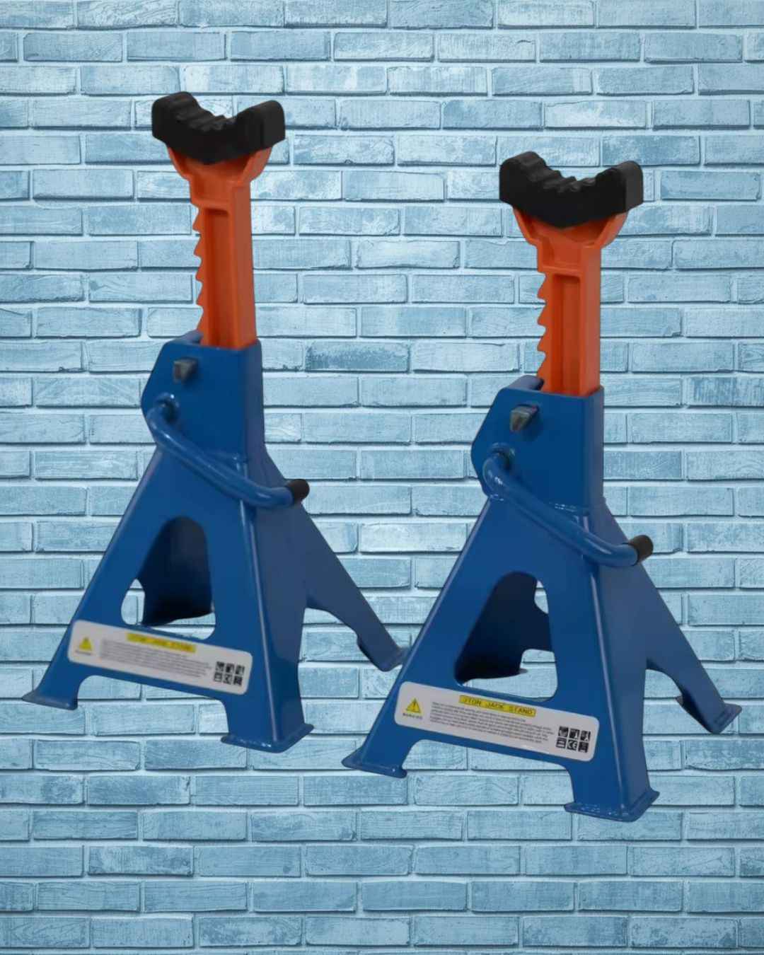 Caballetes 3 Toneladas - Juego 2 Borriquetas Altura Ajustable 300-410mm