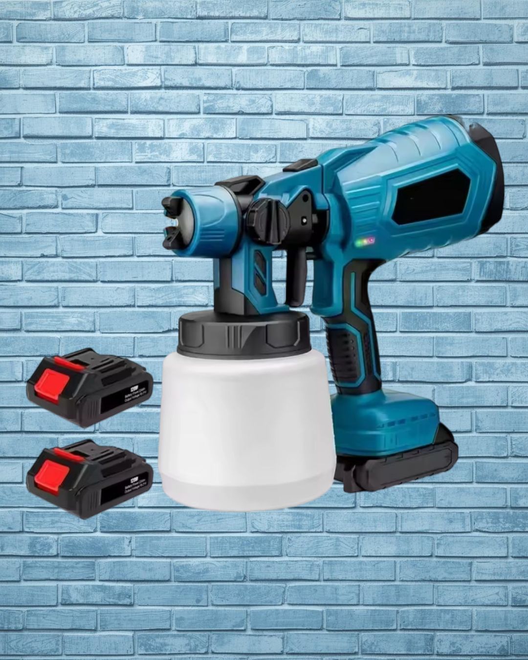 Pistola Pintura Inalámbrica 18V 200W - Compatible Batería Makita 1000ml