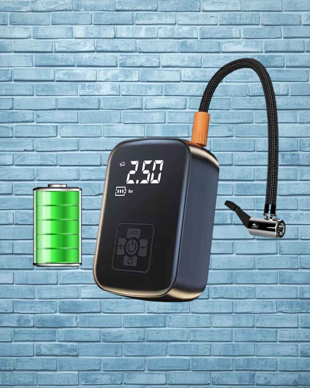 Compresor Aire Portátil Inalámbrico 150PSI - Inflador Neumáticos Batería