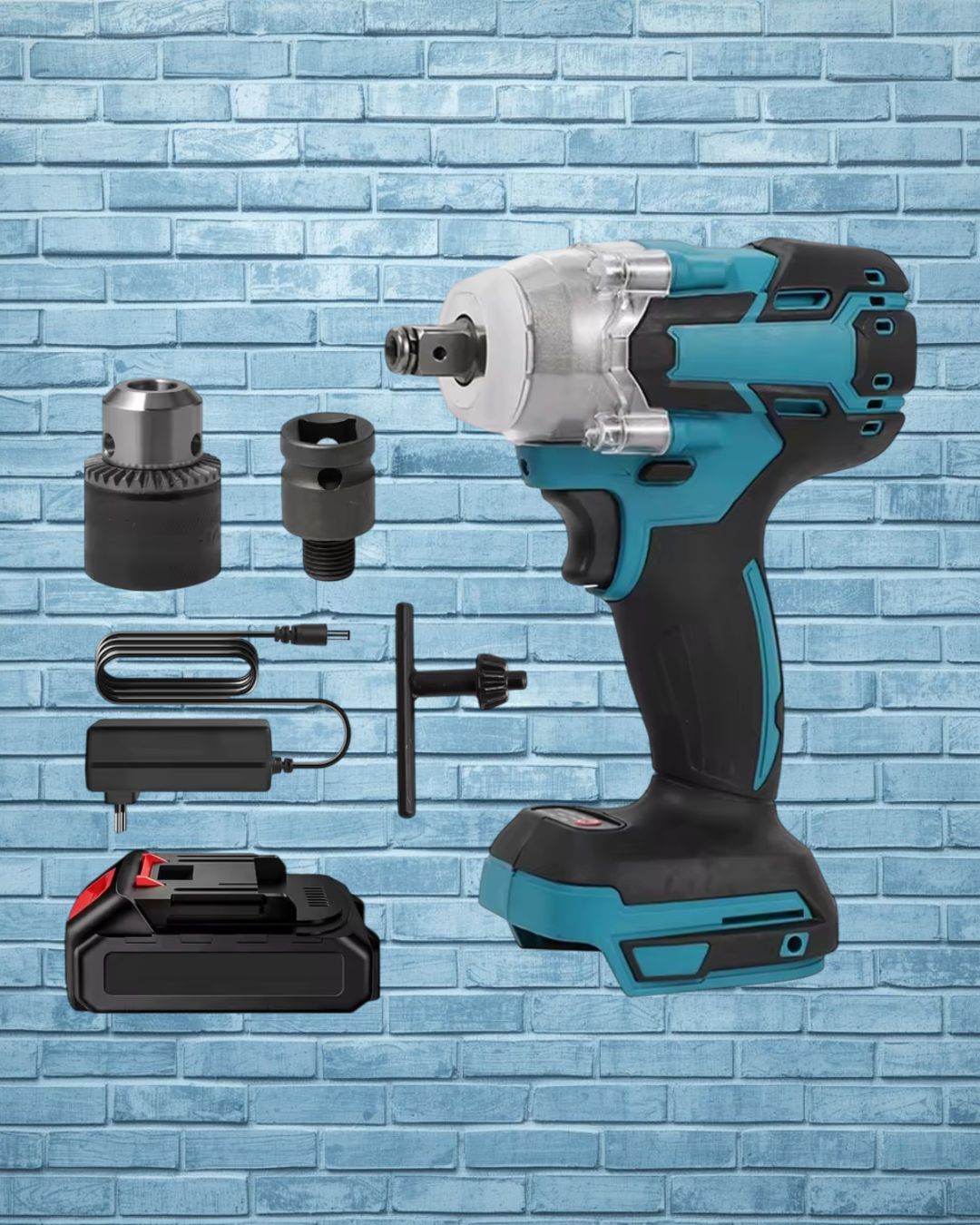 Llave Impacto Inalámbrica 520N.m 18V - Motor Brushless Compatible Makita